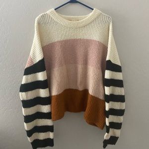 Urban Outfitters multi color block sweater